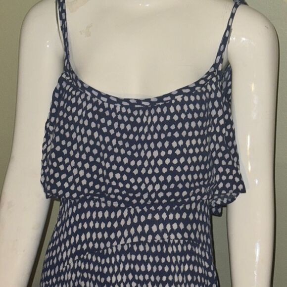 AVENUE  Blue and White Patterned Dress - Picture 3 of 6
